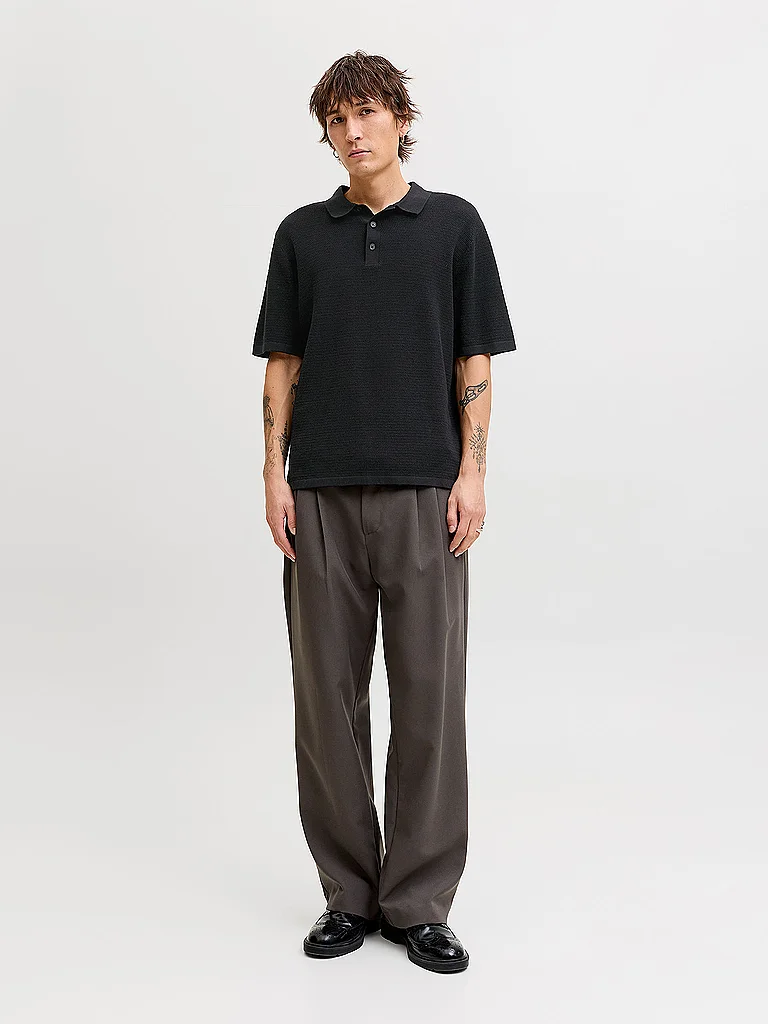 Jack & Jones Polo à Manches Courtes George Knit Polo Ss Sn Black XL Homme 4